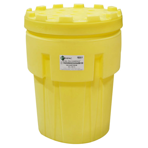95-Gallon Poly-Overpack® Salvage Drum, Yellow