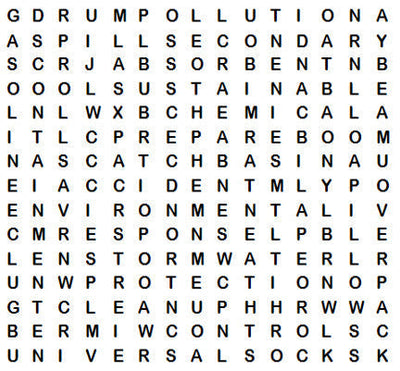 Spill Kits & Absorbent Word Search