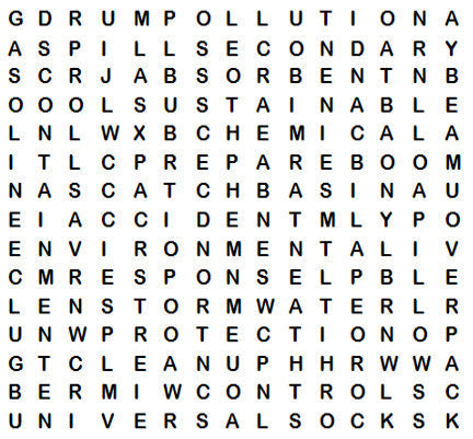Spill Kits & Absorbent Word Search