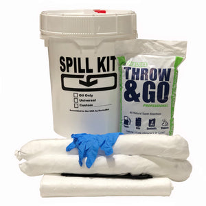 5 Gal Oil Only Spill Kit w/Screw Top Lid