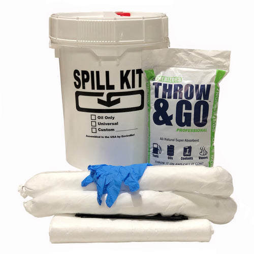 5 Gal Oil Only Spill Kit w/Screw Top Lid